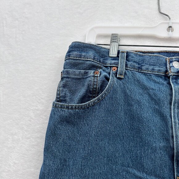 Levis 517 Jeans Mens 38x30 (36x29) Blue Medium Wash Bootcut Western Rodeo Cowboy - Picture 7 of 12